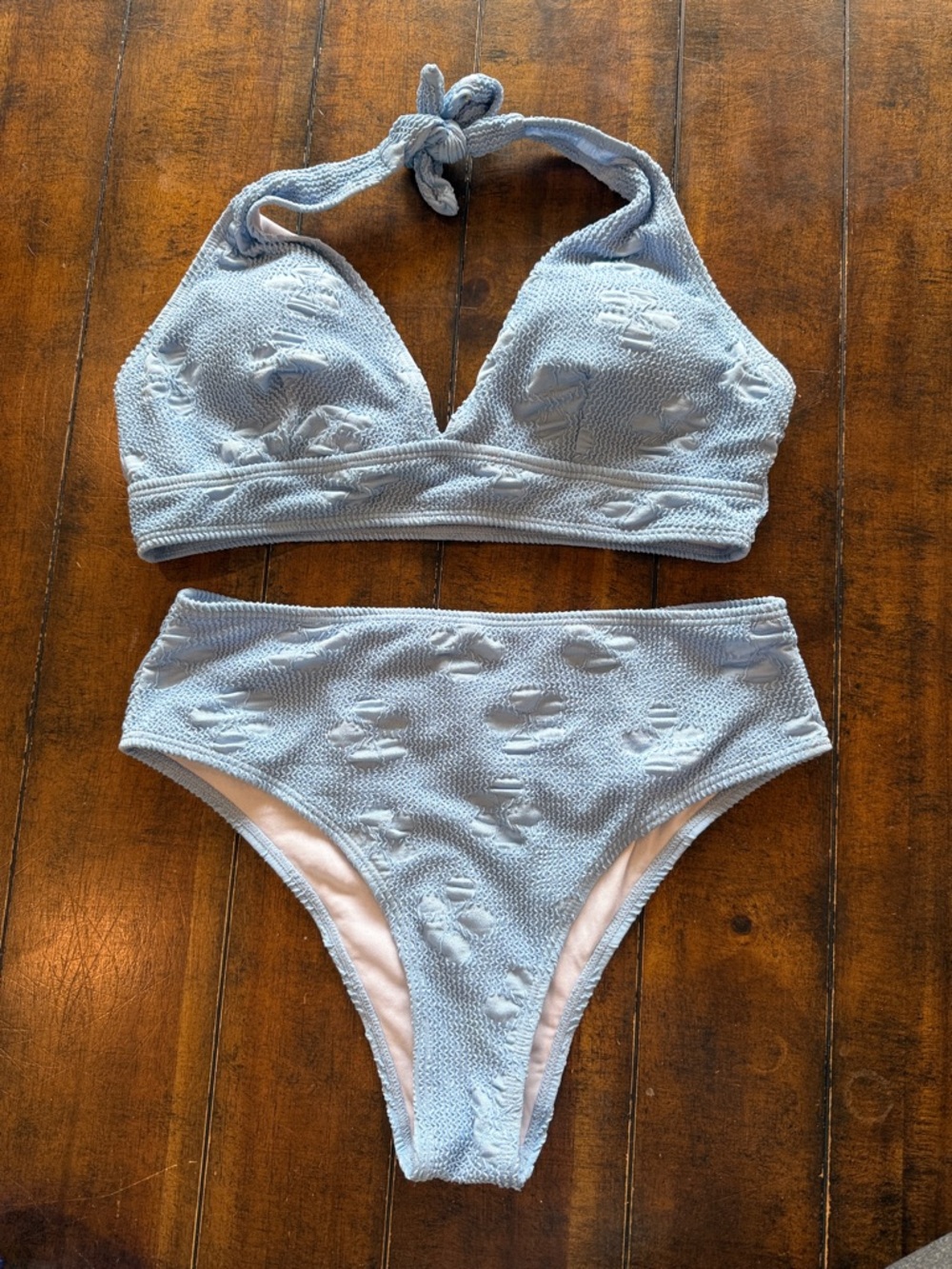 SHEIN light blue bikini